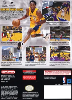 NBA Courtside 2002 box cover back